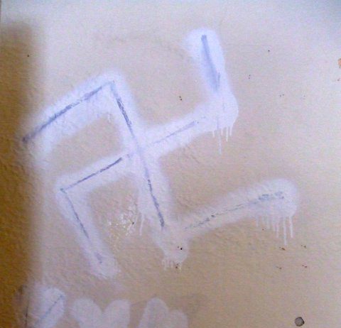 Rasist-tagging på flyktningbolig