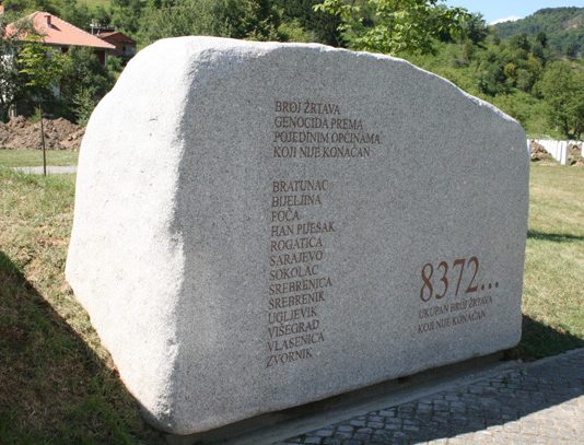Minnemarkering for ofrene for Srebrenica-massakren
