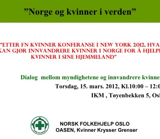 Hvordan kan innvandrerkvinner hjelpe kvinner i sine hjemland?