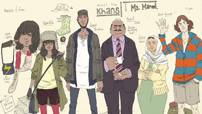 Tegneseriesuperhelt og muslim