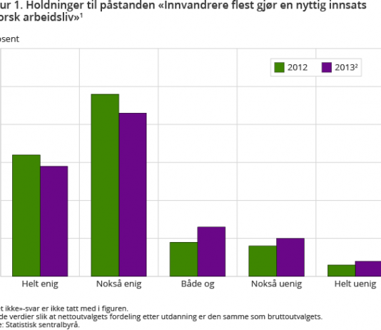 SSB: – Færre tror på innvandreres arbeidsinnsats