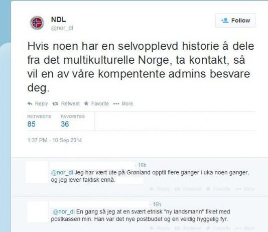 NDLs twitterside overøst med gladhistorier
