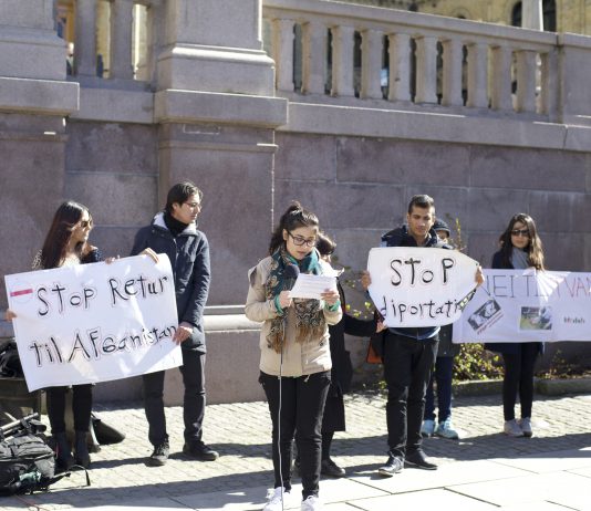 Protesterte mot utsendinger til Afghanistan