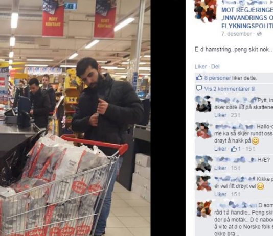 Hengt ut på Facebook etter handletur