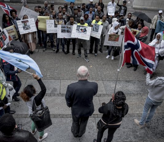 Eritreere i Norge demonstrerte mot regjeringen