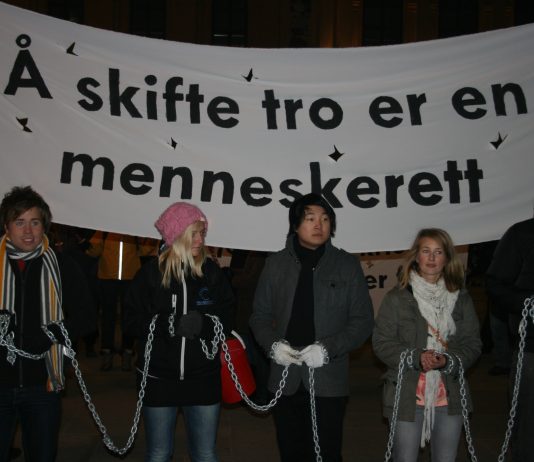 Fakkeltog for forfulgte kristne i Norge