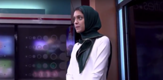 Hijabkledd tv-reporter i USA