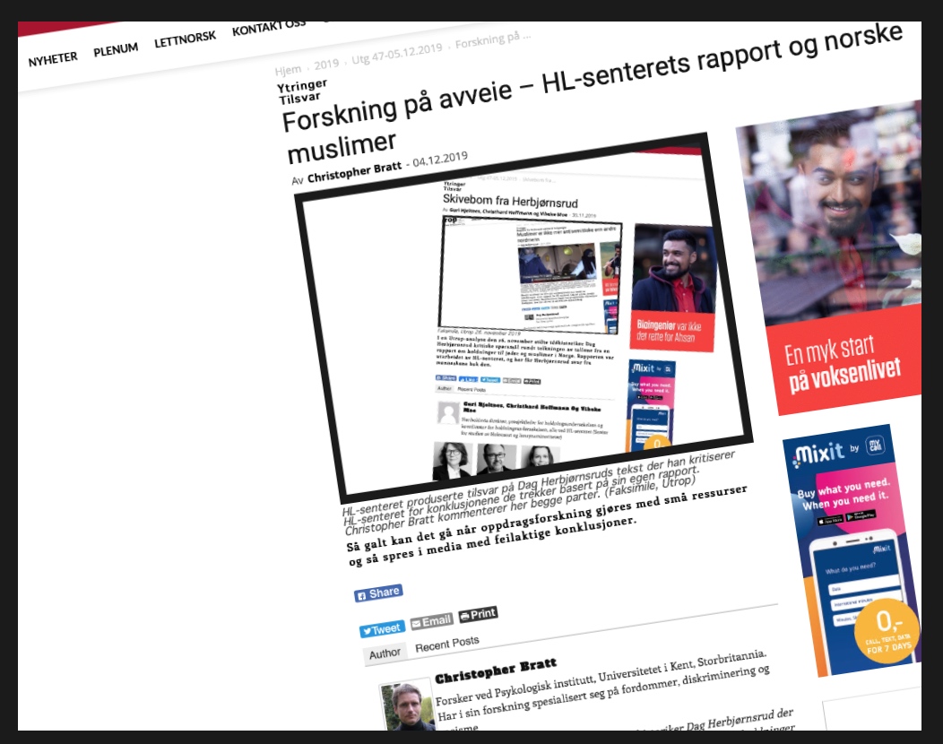 Hellevik_tilsvar