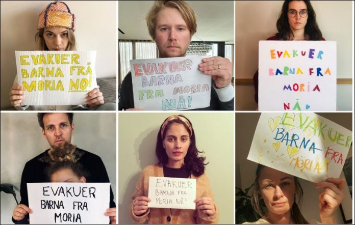 evakuer barna fra moria