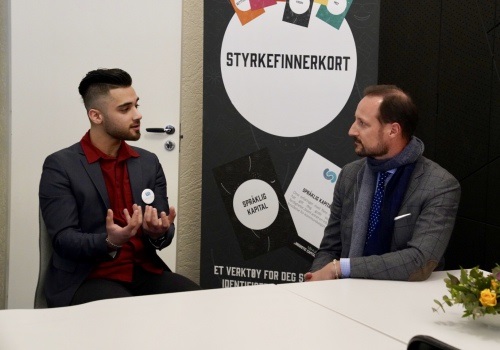 Kronprinsen besøkte flerkulturelt mentorprogram