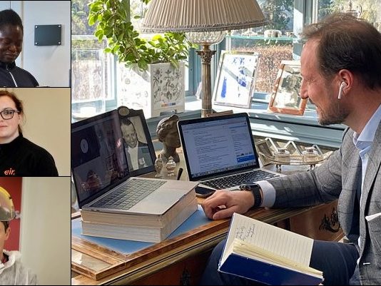 Kronprinsen takket renholderne Gunnigle, Chipas og Aasen