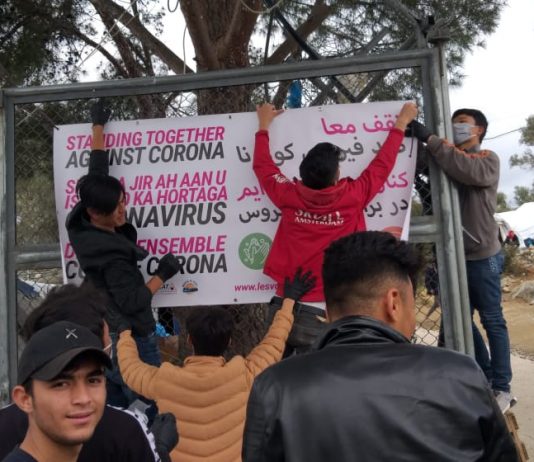 300 migranter har flyttet inn i ny teltleir på Lesvos