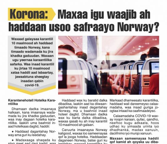 Hva må jeg gjøre hvis jeg reiser til Norge fra utlandet?
