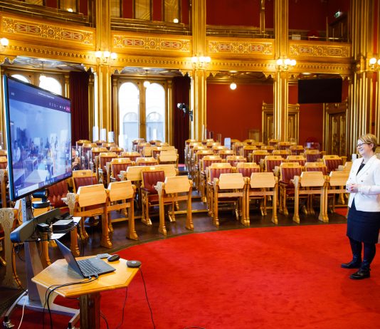 Innvandrere fikk skoletime på Stortinget