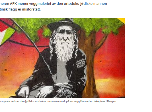 Byrådet i Bergen fjerner jøde-karikatur fra lekeplass