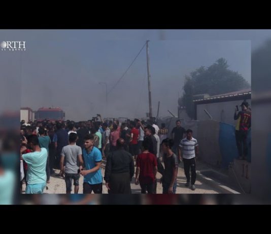 Storbrann i leir for yazidi-flyktninger i Kurdistan i Irak