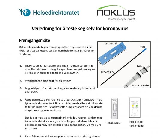 Hvordan bruker vi selvtest?