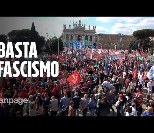 Titusener demonstrerte i Roma mot fascisme