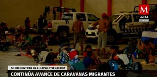 600 migranter stuet sammen i to vogntog i Mexico