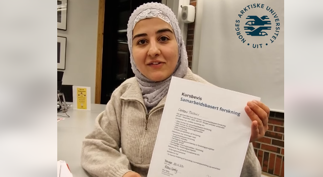 faroun.jpg Krigsflyktning Cereen Faroun skal hjelpe andre flyktningkvinner med å fullføre introduksjonsprogrammet.