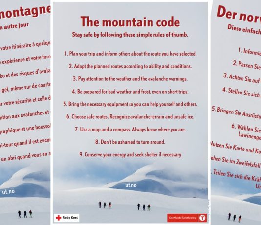 Fjellvettreglene oversatt til flere språk