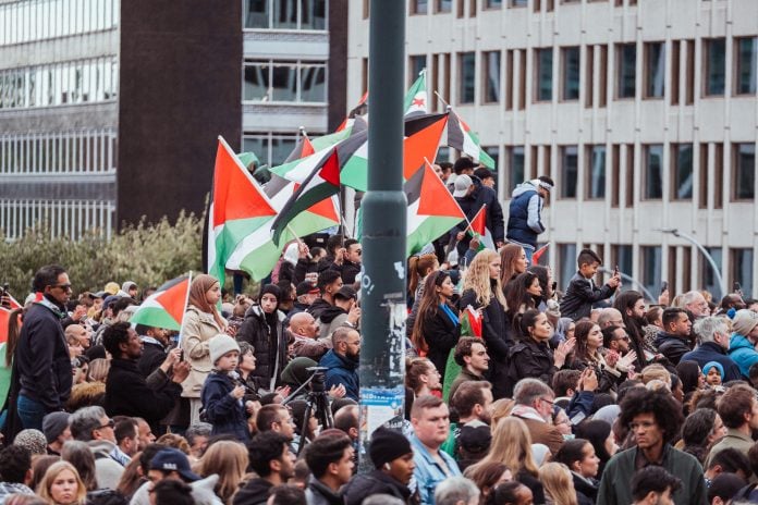 Ingvild_Mjøen_Sausjord_Palestinakomiteen_Demonstrasjon_Oslo_2023_10_14-9727 (1)