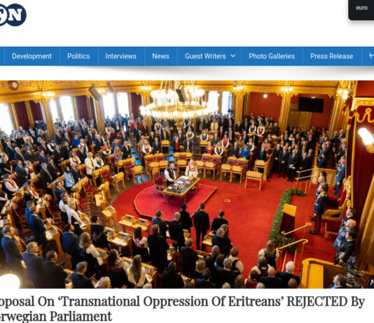 Eritreisk propagandakanal desinformerer om norsk stortingsvedtak
