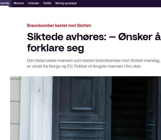 Siktede for brannbombe hadde visumnekt til Norge