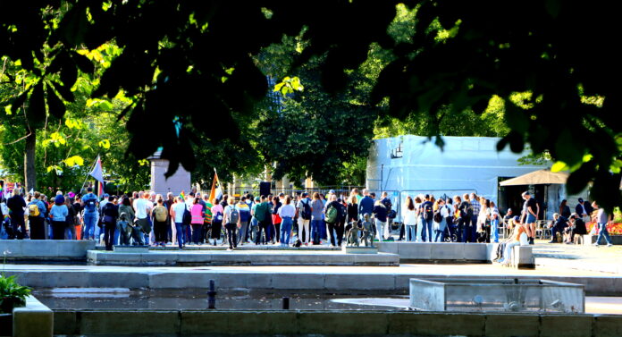 Markering mot hatkriminialitet i Oslo august 2024