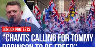 Innvandringsmotstandere demonstrerte i London
