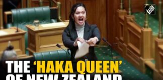 Titusener i protest til støtte for urfolket på New Zealand