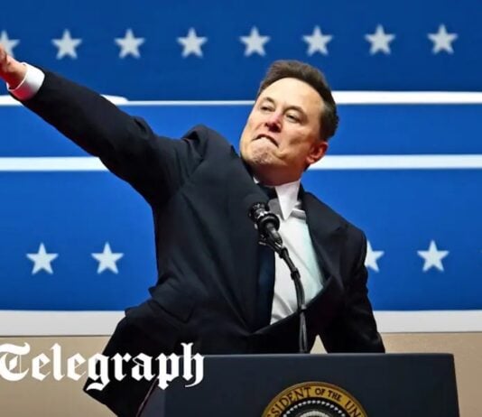 Elon Musk avviser at han gjorde nazihilsen