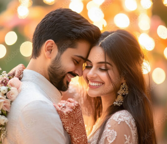 Har du gifteplaner? happy indian couple on their wedding