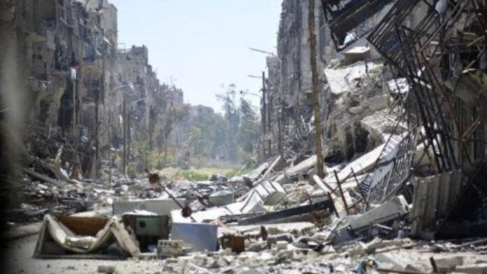 Yarmouk camp for palestinere utenfor Damascus