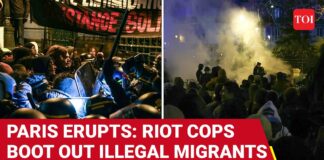 Fransk politi jaget hundrevis av unge migranter
