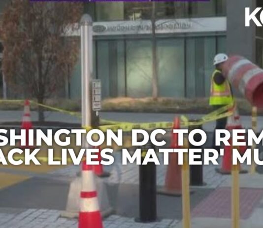Fjerner «Black Lives Matter» vekk fra Washingtons gatebilde