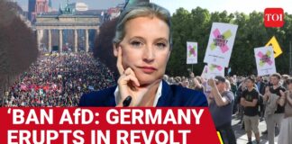 Tusener av mennesker demonstrerte mot AfD i Tyskland