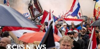 30 arrestert under voldelig demonstrasjon mot innvandring i Nederland