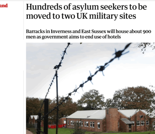 Storbritannia vil flytte asylsøkere til militærbaser