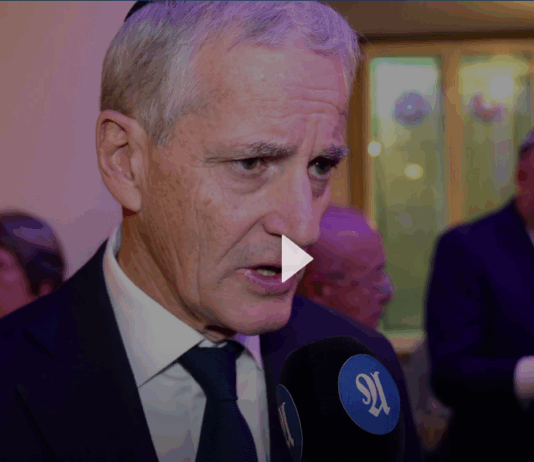 Kongen og statsministeren markerte synagogen i Trondheims 100-årsdag