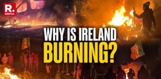 Seks arrestert etter voldelig protest utenfor asylhotell i Dublin