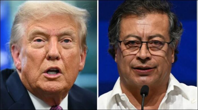 Donald Trump og Gustavo Petro
