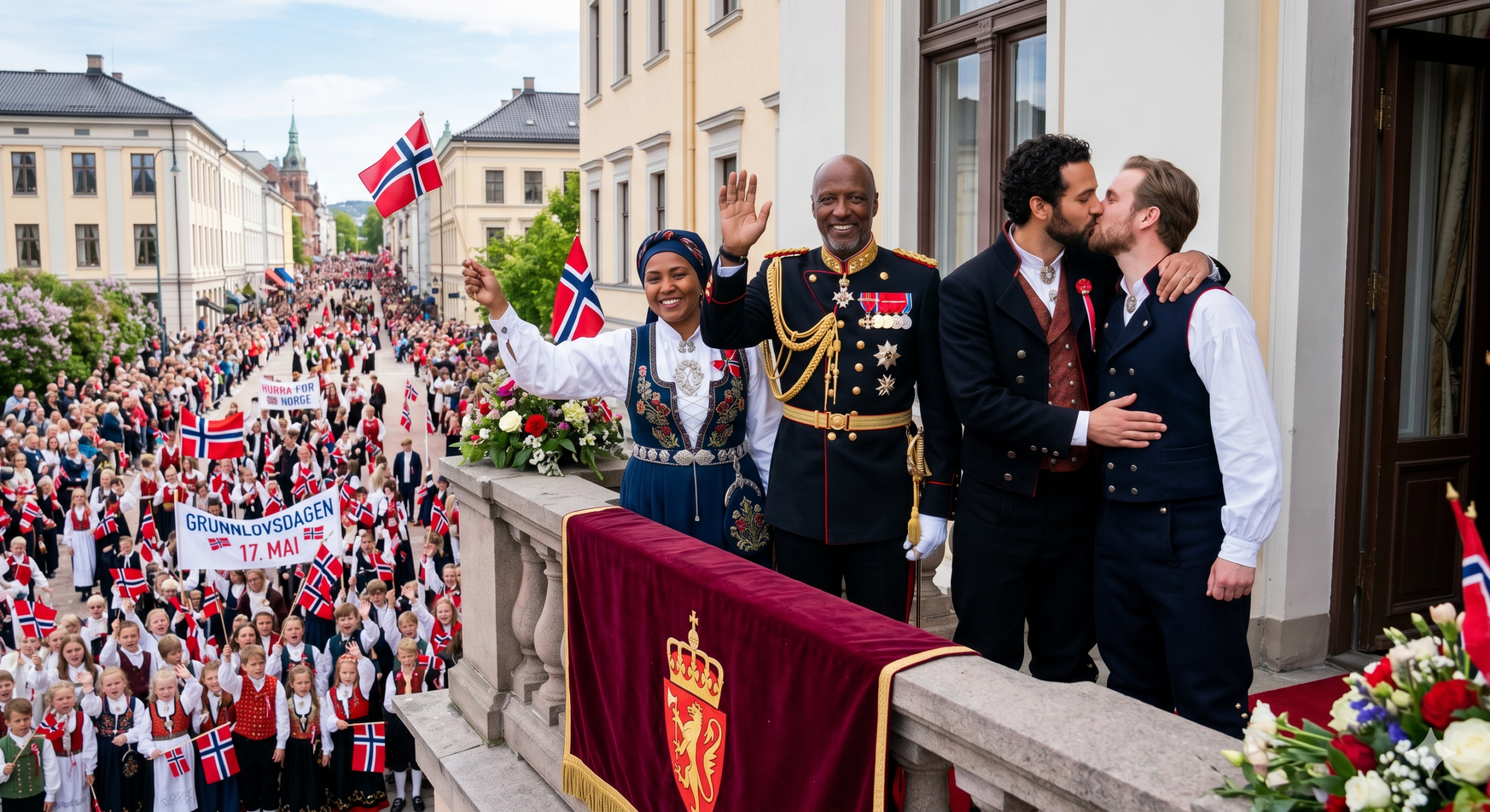 Slik vil vi aldri se slottsbalkongen på 17. mai