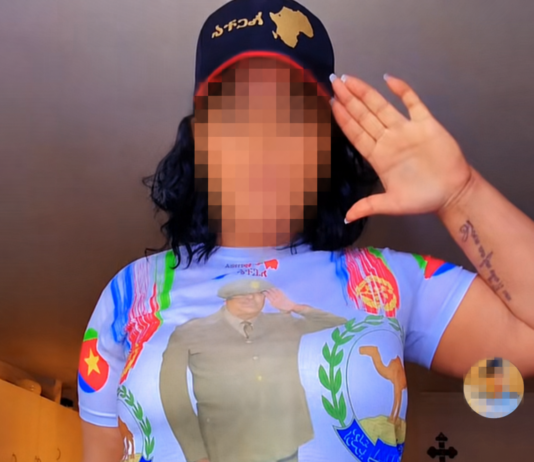 Norsk-eritreer mobber flyktninger og hyller krigsforbryter offentlig: – Noen må stoppe henne