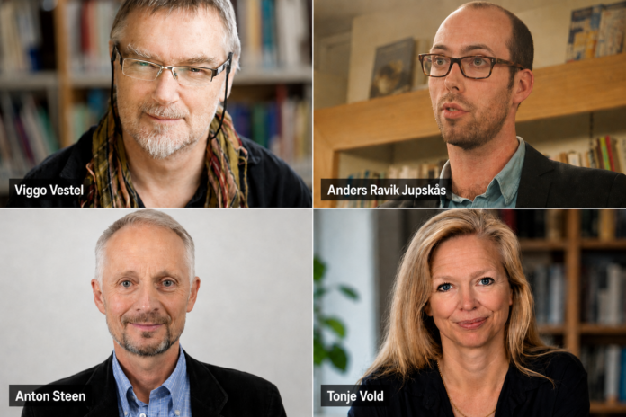 Fra øverst til venstre Viggo Vestel, Anders Ravik Jupskås, Anton Steen og Tonje Vold.