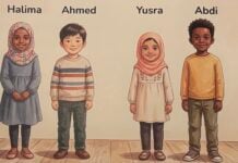 IRNs nye lærebok for 6-åringer: Alle muslimske jenter er tegnet med hijab