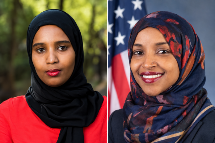 Marian Hussein and Ilhan Omar