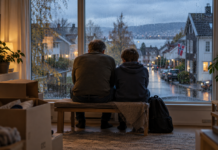Vi skulle snart hjem. Nå har vi bygget et liv her.