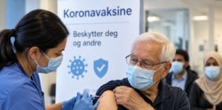 FHI anbefaler koronavaksine til flere før vinteren FHI har oppdatert rådene om koronavaksine før høsten og vinteren 2026/2027. Eldre og personer med større risiko for alvorlig sykdom anbefales å ta vaksinen. Foto: AI-generert